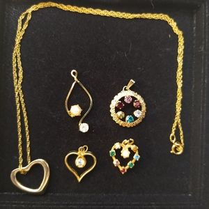 Pendants and Necklace Lot
